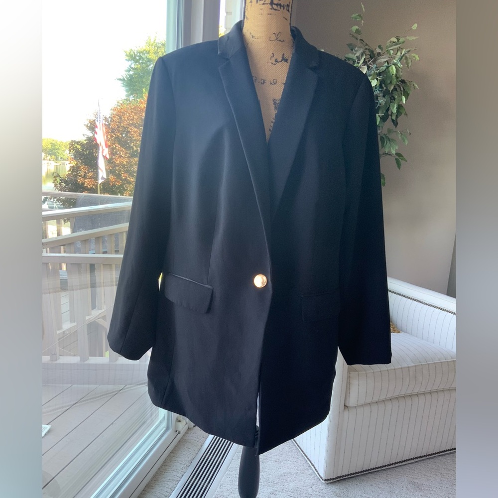 Calvin Klein Black Tuxedo Blazer Like New!